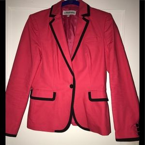 J. Peterman Hot pink & Black Blazer! Never worn